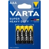 İnce Pil - AAA Super Heavy Duty Çinko Karbon Blister 4 Lü