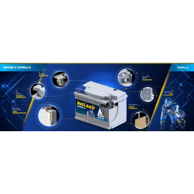 12/105 Ah 900 (Eski 102 Amp) Düz Maxim A Gorilla