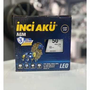 12/50 Ah 560 Düz Start-Stop Agm Leo