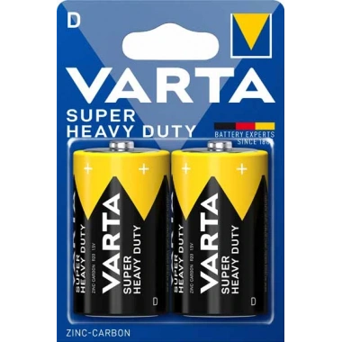 Büyük Pil - D Super Heavy Duty Çinko Karbon Blister 2 li