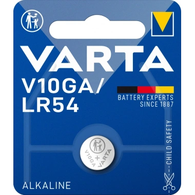 Düğme Pil Elektronik Alkalin V 10 GA Blister Tek li
