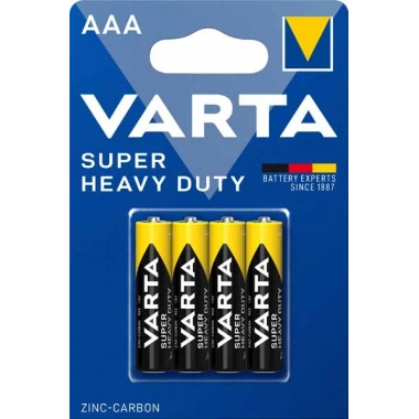 İnce Pil - AAA Super Heavy Duty Çinko Karbon Blister 4 Lü