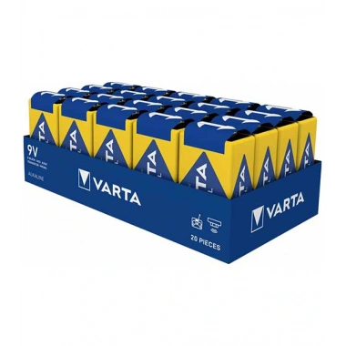 Kare Pil - E Industrial Pro Alkalin Seri 9 V 20 Adet