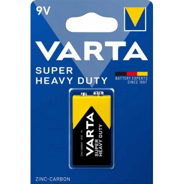 Kare Pil - E Super Heavy Duty Çinko Karbon Blister 9 V Tek li