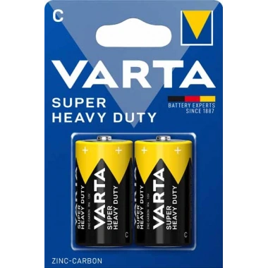 Orta Pil - C Super Heavy Duty Çinko Karbon Blister 2 li