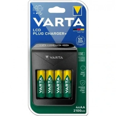 Şarj Cihazı LCD Plug Charger+ 2/4 AAA,AA 1-9V 2100 mAh