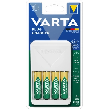 Şarj Cihazı Plug Charger 2/4 AA, AAA 2100 mAh