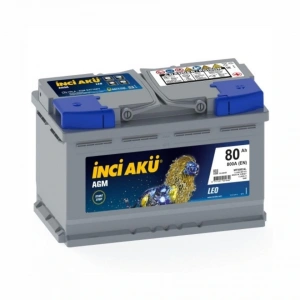 12/80 Ah 800 Düz Start-Stop Agm Leo