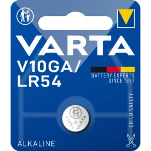 Düğme Pil Elektronik Alkalin V 10 GA Blister Tek li