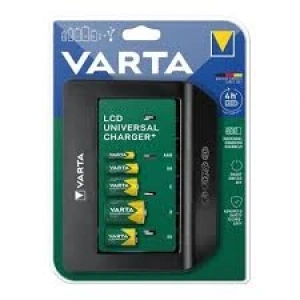 Şarj Cihazı LCD Universal Charger+ 1/4-AAA, AA, C, D, 1-9V