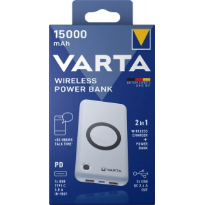 Wireless Powerbank 1x USB Type C / 2x USB QC 3.0 15.000 mAh