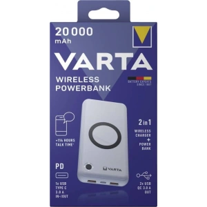 Wireless Powerbank 1x USB Type C / 2x USB QC 3.0 20.000 mAh