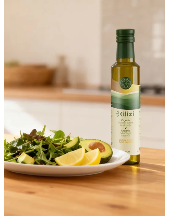 Kilizi Yeni Hasat Soğuk Sıkım Organik Sızma Zeytinyağı (250 ML)