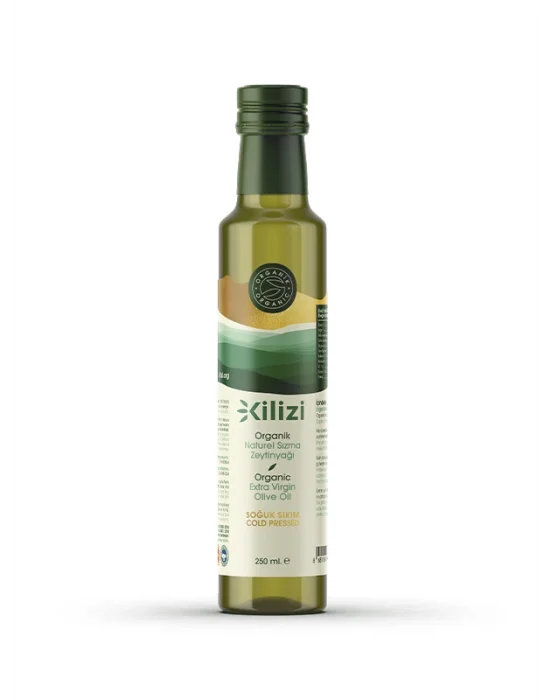 Kilizi Yeni Hasat Soğuk Sıkım Organik Sızma Zeytinyağı (250 ML)