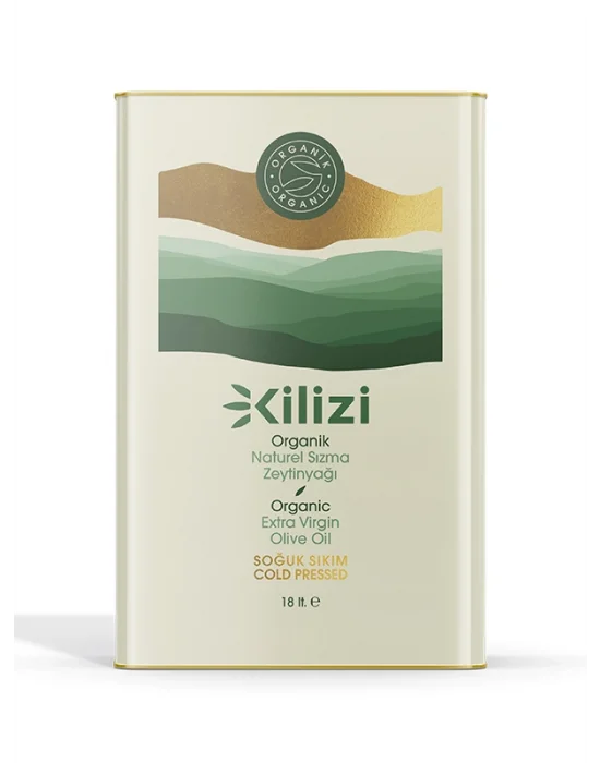 Kilizi Yeni Hasat Soğuk Sıkım Organik Sızma Zeytinyağı (18 LT)