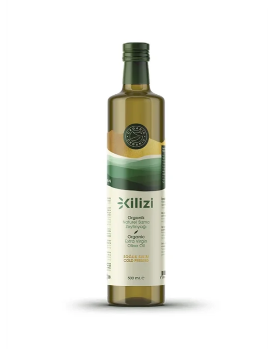 Kilizi Yeni Hasat Soğuk Sıkım Organik Sızma Zeytinyağı (500 ML)