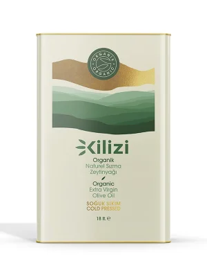 Kilizi Yeni Hasat Soğuk Sıkım Organik Sızma Zeytinyağı (18 LT)