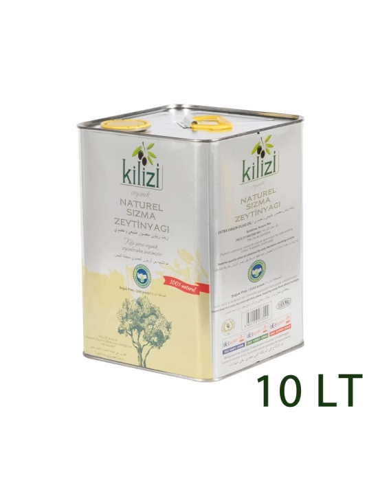 Kilizi Teneke 10 Litre Organik Zeytinyağı (10 LT)