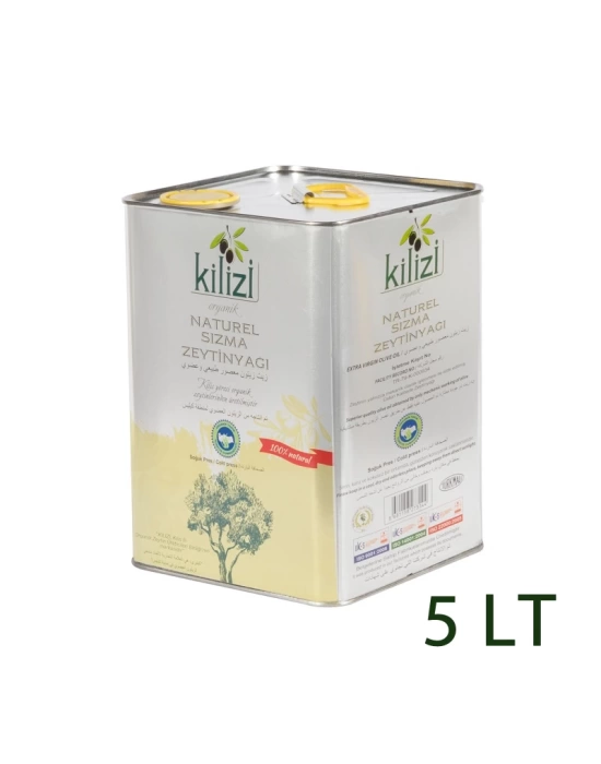 Kilizi Teneke 5 Litre Organik Zeytinyağı (5 LT)