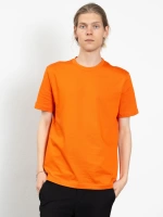 Bisiklet Yaka Likralı Erkek Oranj Basic T-Shirt