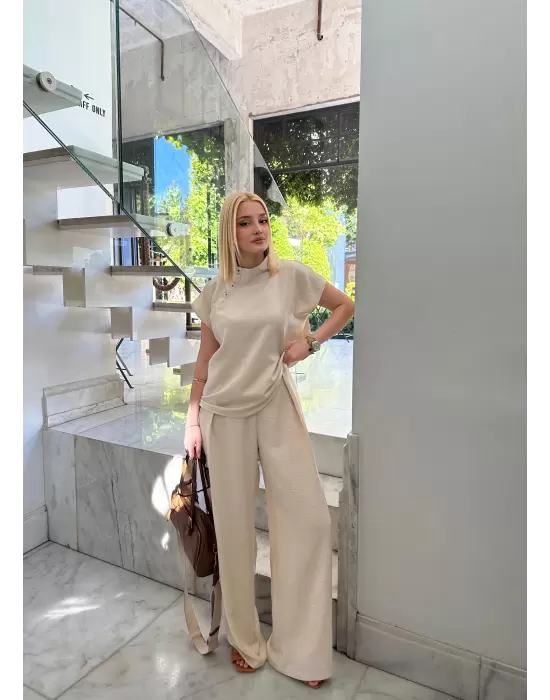 Boherna Taş Keten İkili Takım