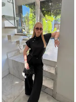 Boherna Siyah Keten İkili Takım