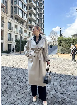 Edela Bej Premium Trençkot