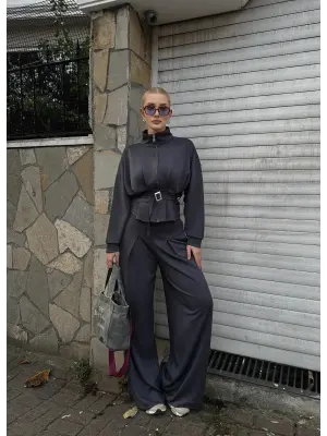 Eva Füme Bel Kemerli İkili Modal Takım