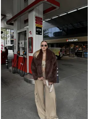 Lavinia Acı Kahve Premium Yumuş Kürk