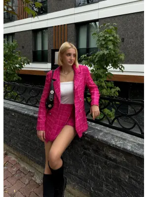 Marla Tüvit Ceket/Etek Takım