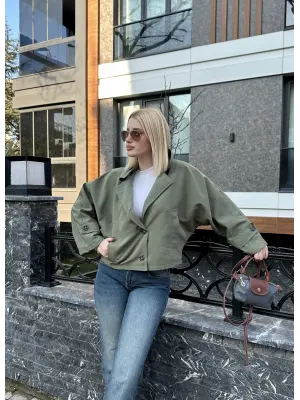 Ramel Yarasa Kol Kısa Trençkot