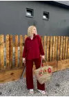 Avenza Bordo Düğmeli İkili Takım