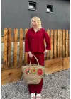 Avenza Bordo Düğmeli İkili Takım