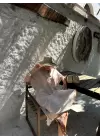Bohem Taş Keten Polo Yaka Elbise