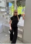 Boherna Siyah Keten İkili Takım