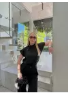 Boherna Siyah Keten İkili Takım