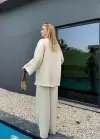 Ferina Taş Muslin Ön Bağlamalı Kimono Takım
