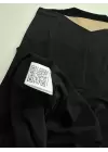 Kalp Nakış Orijinal Marka Oversize Pamuk Siyah Tshirt