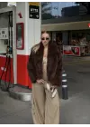 Lavinia Acı Kahve Premium Yumuş Kürk