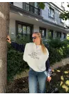 Polin Polo Yaka Nakışlı Şardonlu Sweatshirt