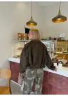 Rodney Haki Apoletli Süet Ceket