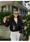 Rosa Buklet Fermuarlı Bomber Ceket