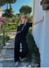 Urban Siyah Esnek Yumuşacık Modal Kumaş İkili Alt/Üst Takım