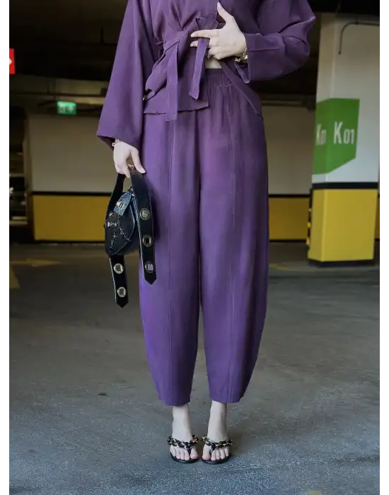 Tensel Bağlamalı Mürdüm Takım