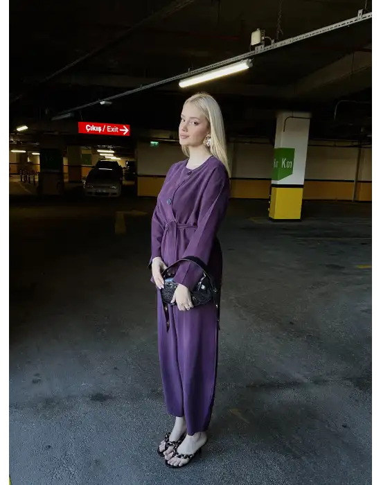 Tensel Bağlamalı Mürdüm Takım