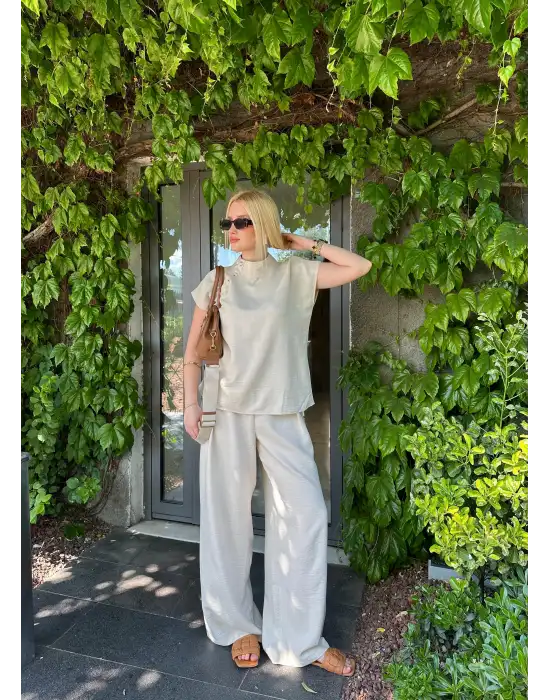 Boherna Taş Keten İkili Takım