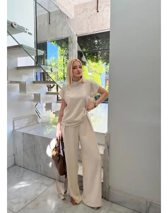 Boherna Taş Keten İkili Takım