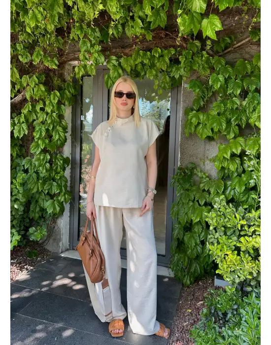 Boherna Taş Keten İkili Takım