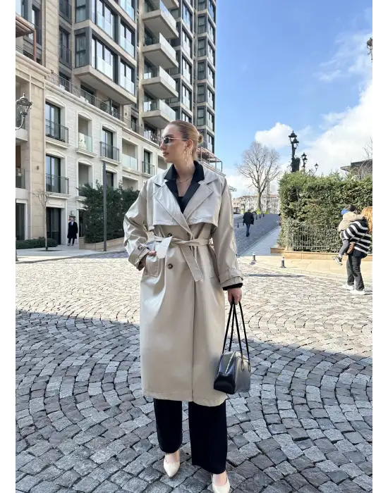 Edela Bej Premium Trençkot