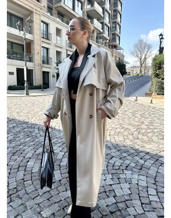 Edela Bej Premium Trençkot